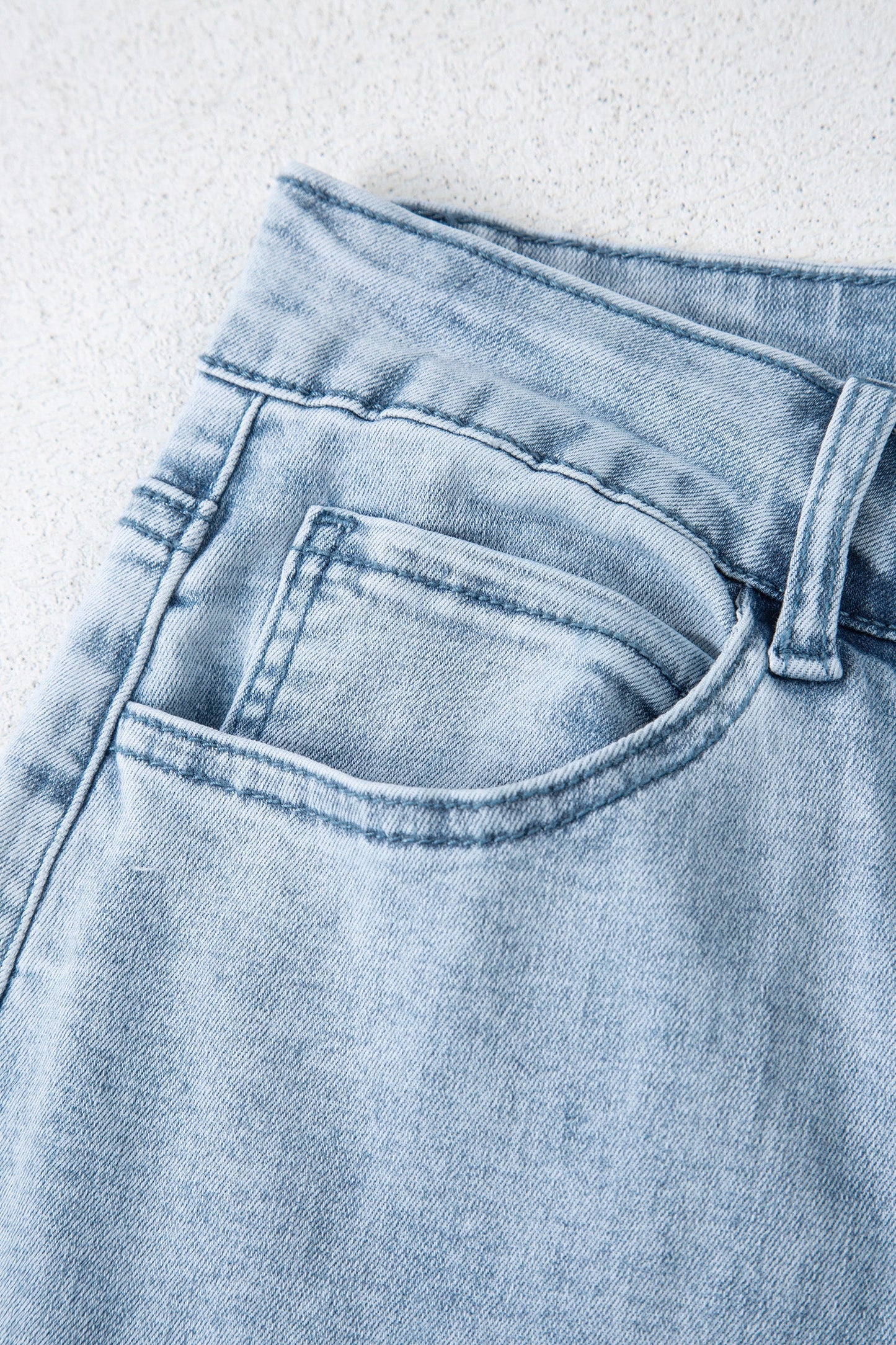 Threaded Pear Maryam Straight Leg Loose Jeans