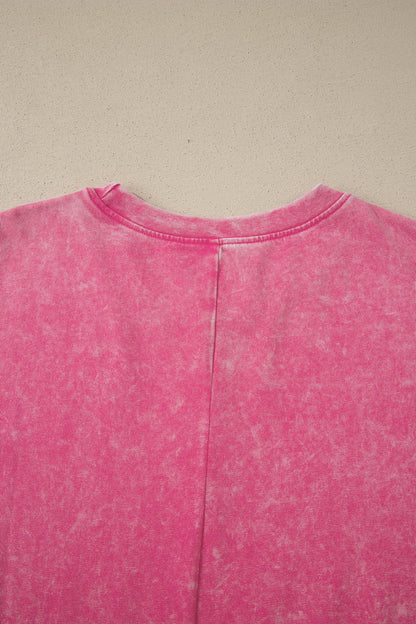 Threaded Pear Neriah Mineral Washed Oversize Tee