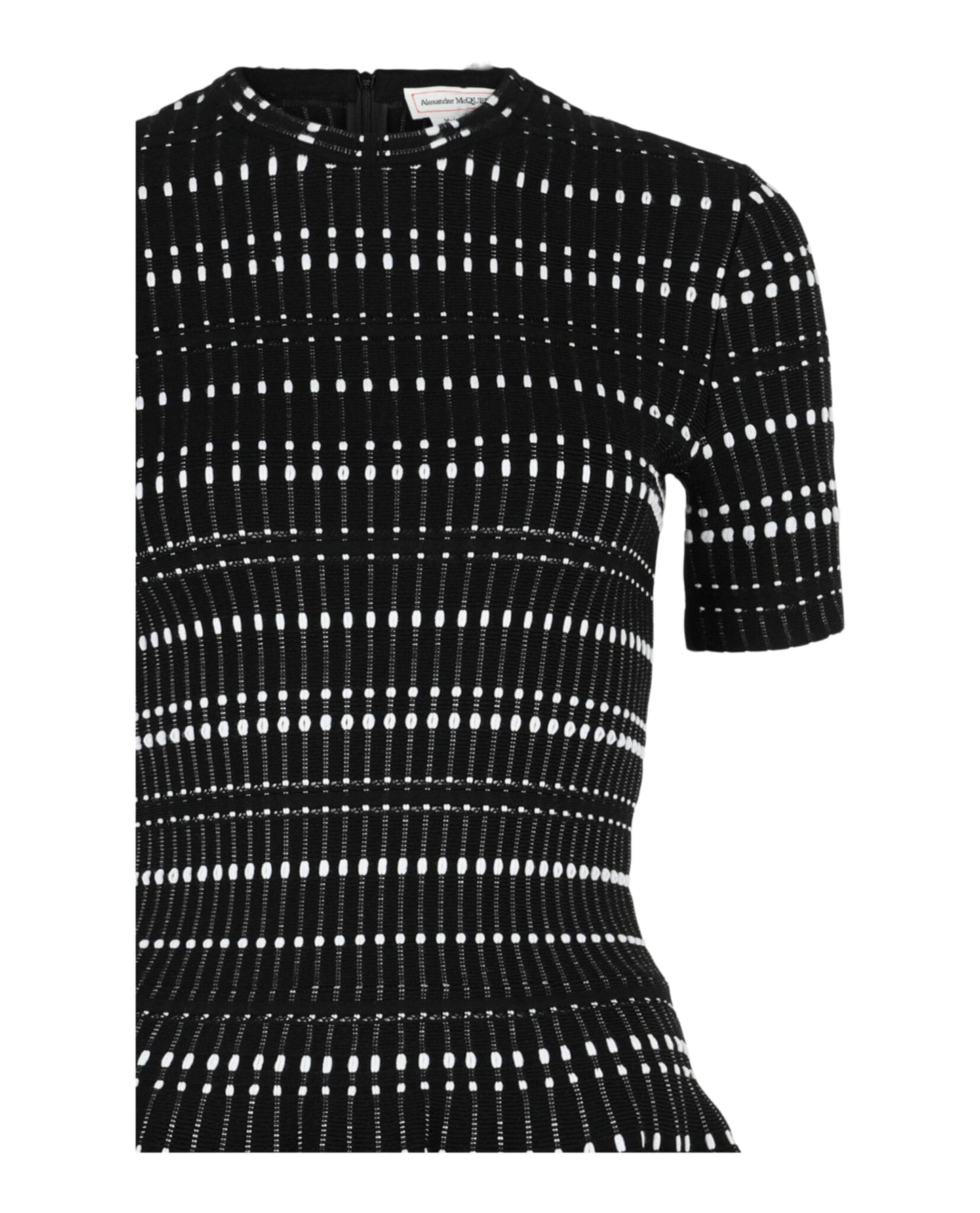 Alexander McQueen Stitch Dot Fit and Flare Dress