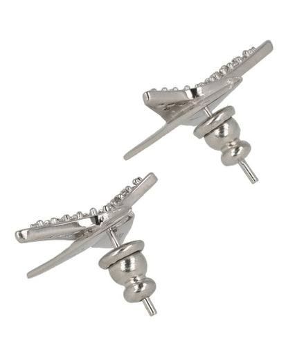 Ferragamo Crystal Embellished Star Earrings