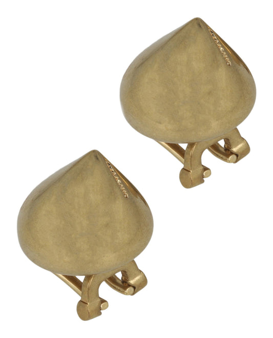 Ferragamo Small Sculptural Clip on Earrings