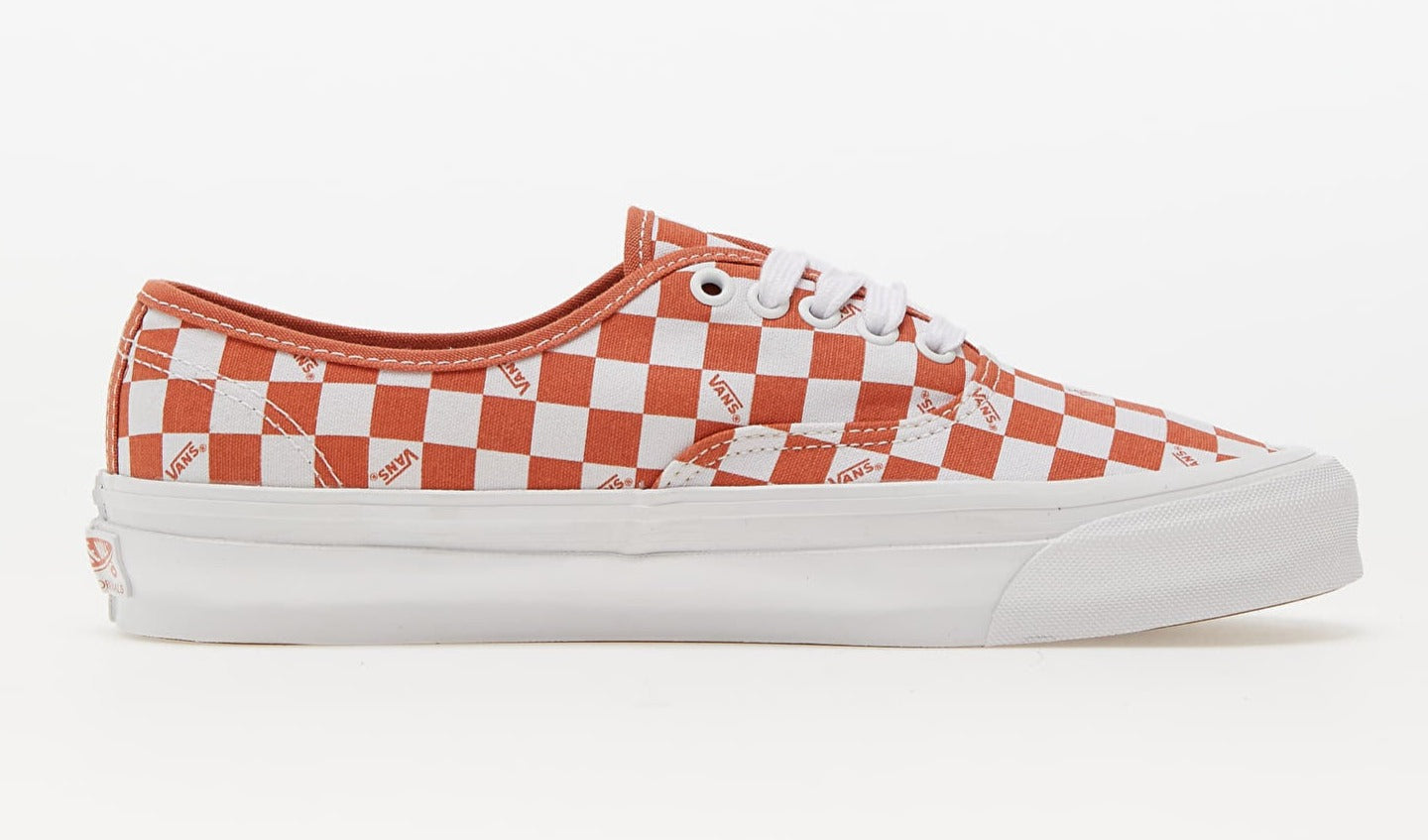 Men's Vans Vault Og Authentic Lx 'Checkerboard Mecca Orange'