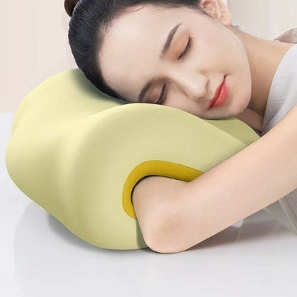 Office Desk Nap Pillow – Memory Foam Face-Down Headrest for Afternoon Rest