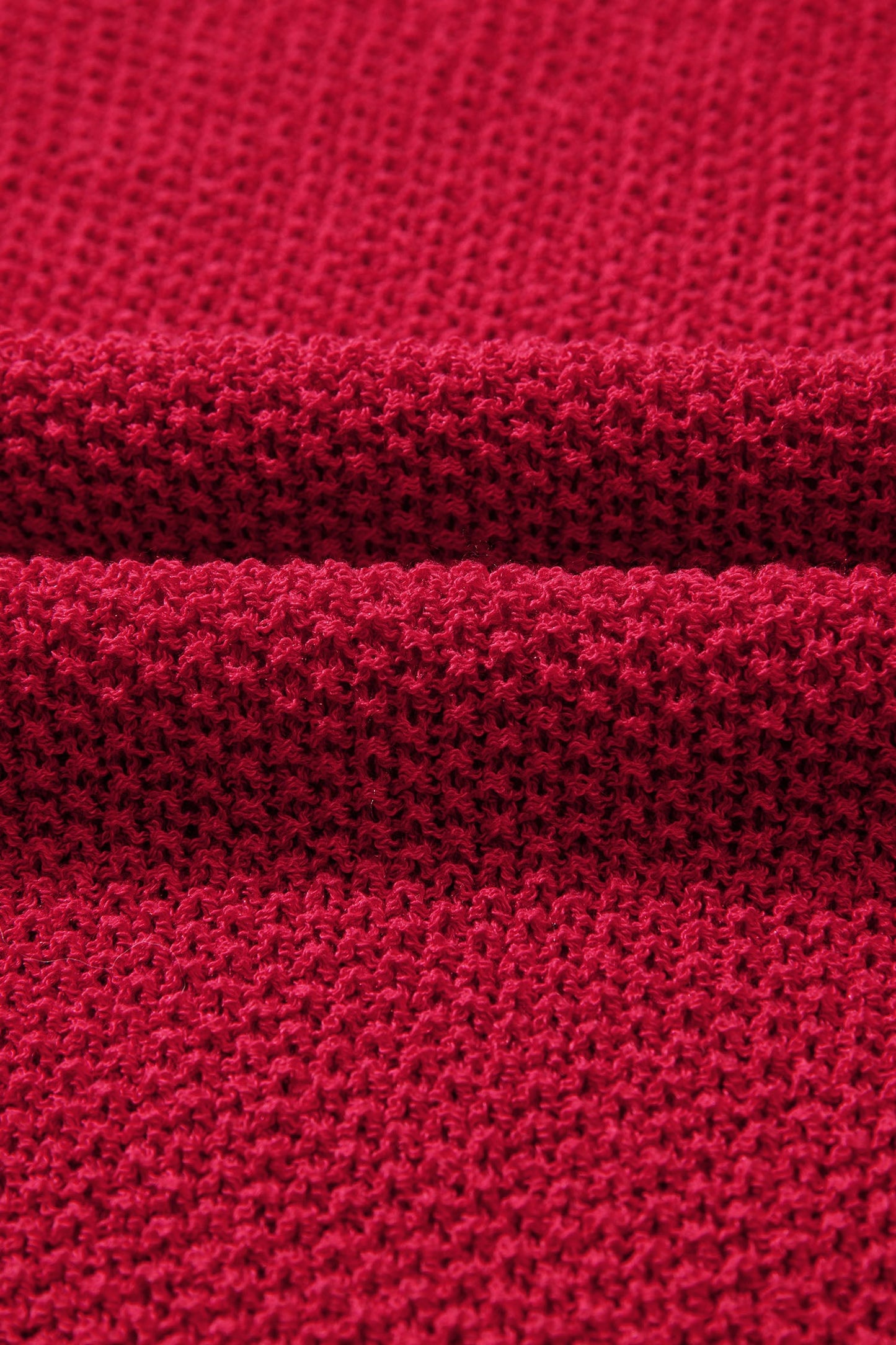 Threaded Pear Demi Block Knit Loose Sweater