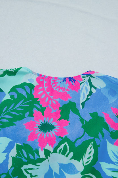 Threaded Pear Ivanna Print Half Sleeve Blouse