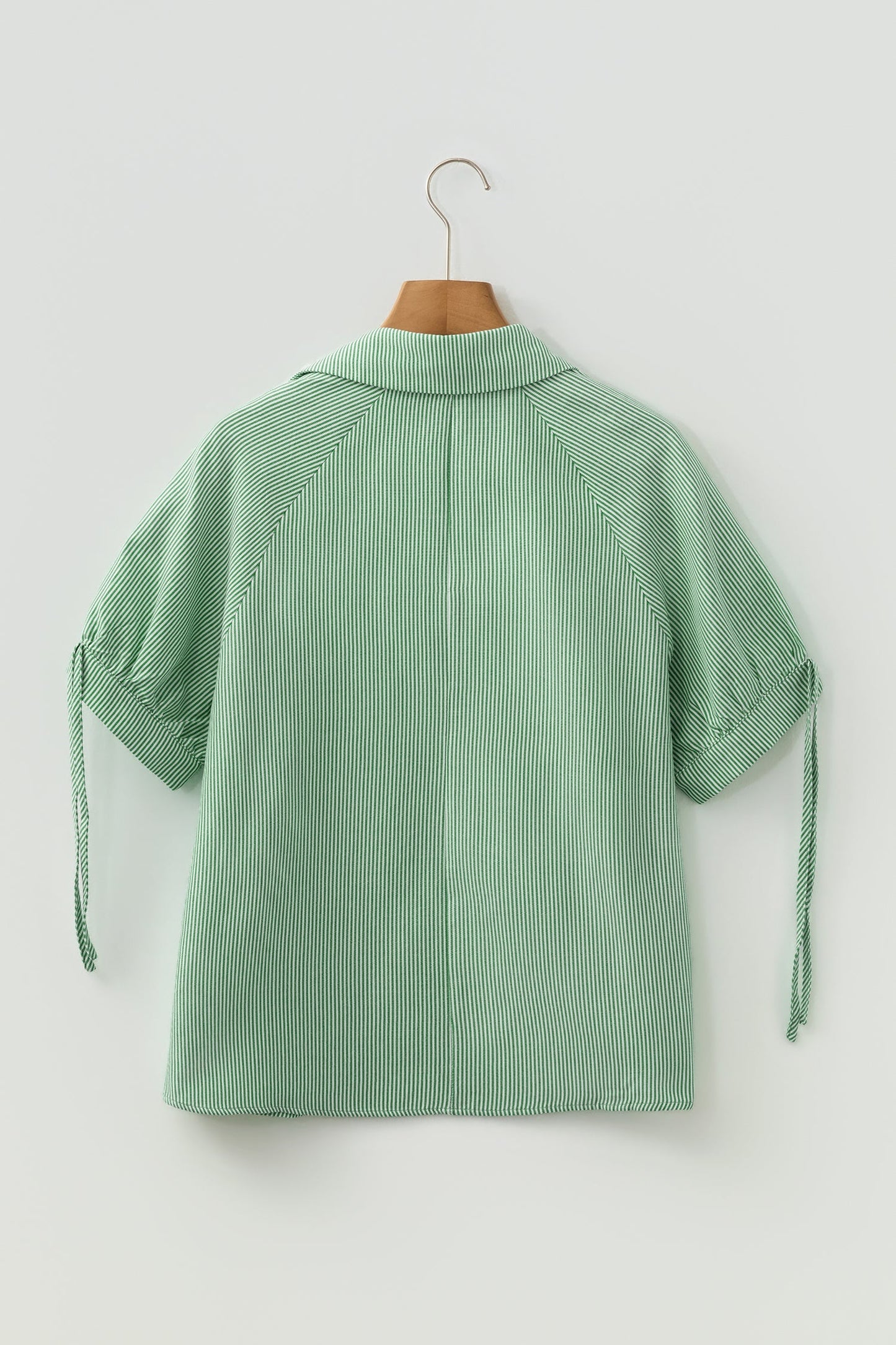 Threaded Pear Alexandra Collared Half Sleeve Blouse