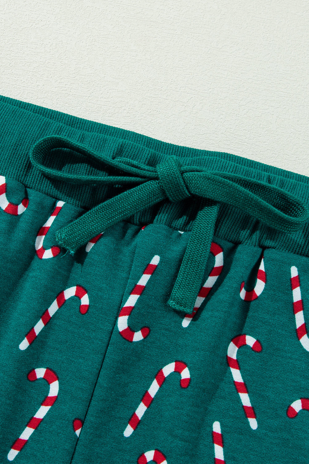 Threaded Pear Emma Candy Cane Printed Top