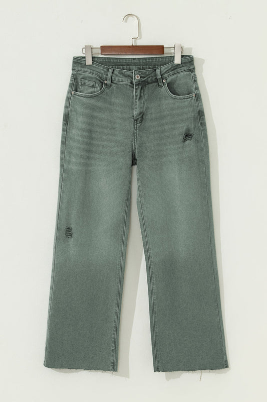 Threaded Pear Karla Edge Wide Leg Jeans