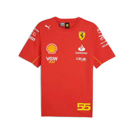 Puma Men's Sf Scuderia Ferrari Sainz Tee Tops
