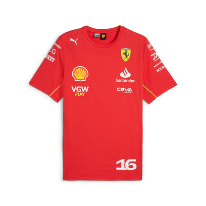 Puma Men's Sf Scuderia Ferrari Leclerc Tee Tops