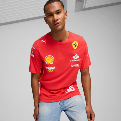 Puma Men's Sf Scuderia Ferrari Leclerc Tee Tops