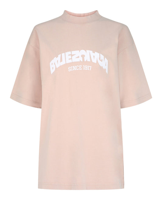 Balenciaga Backflip Embroidered Logo T-Shirt