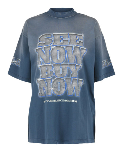 Balenciaga Medium Fit See Now Buy Now Graphic T-Shirt