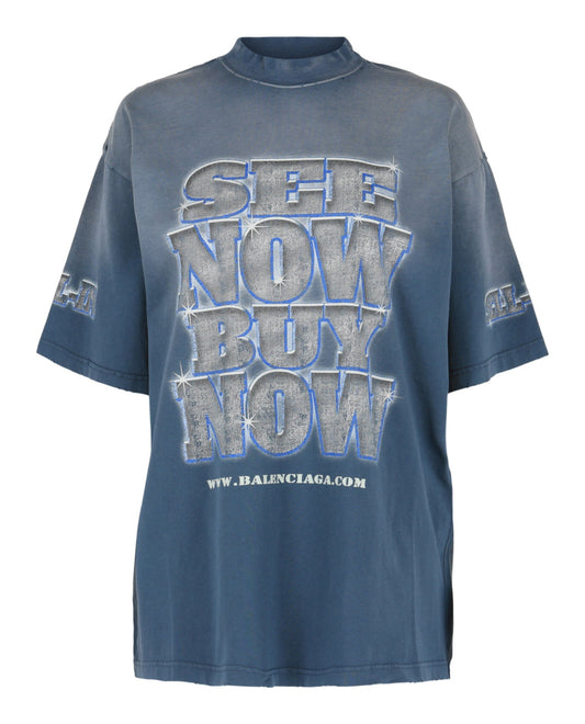 Balenciaga Medium Fit See Now Buy Now Graphic T-Shirt