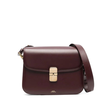 Shoulder Bag Red Calf Leather