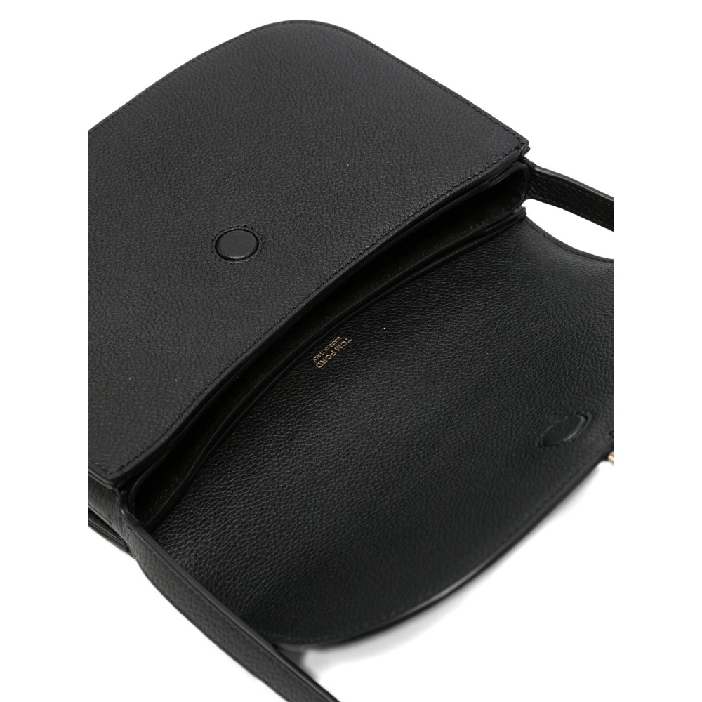 Shoulder Bag Black Leather