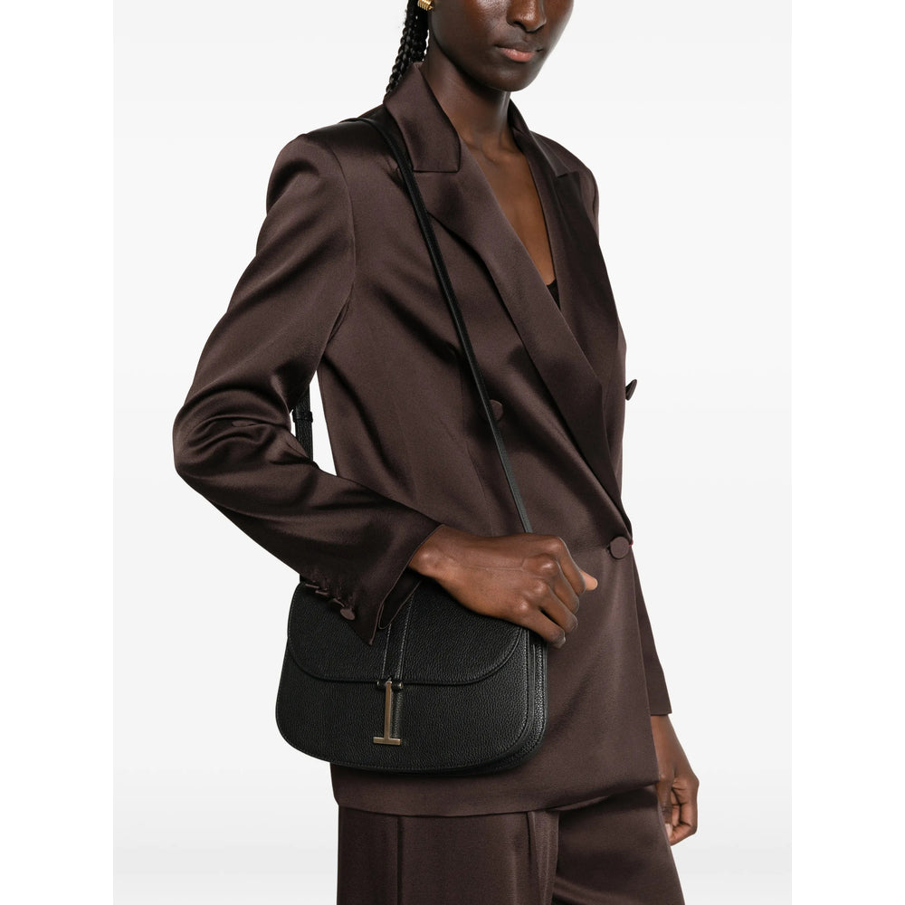 Shoulder Bag Black Leather