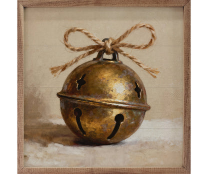 Kendrick Home Round Gold Bell With Twine