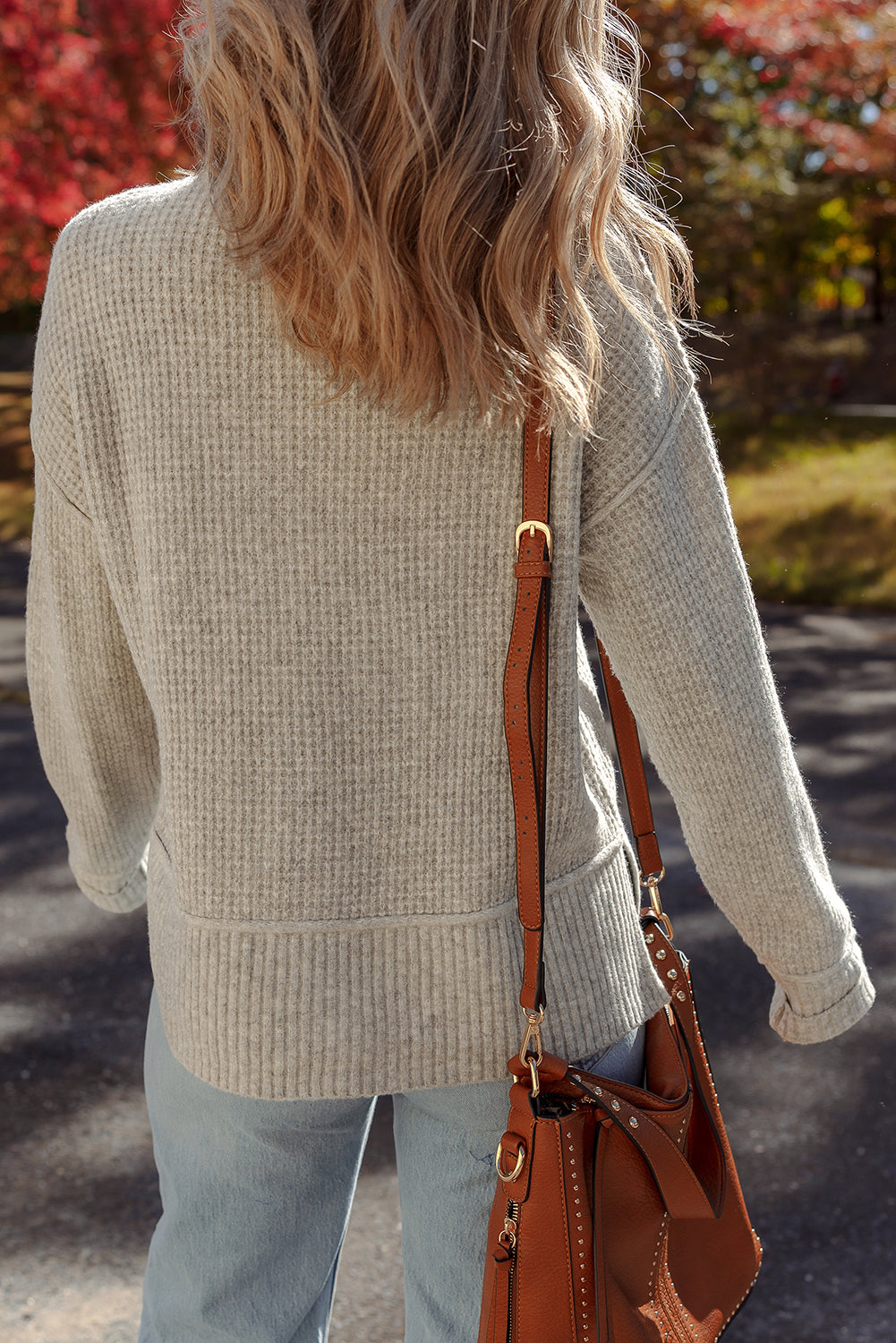 Threaded Pear Isabella High Drop Shoulder Sweater