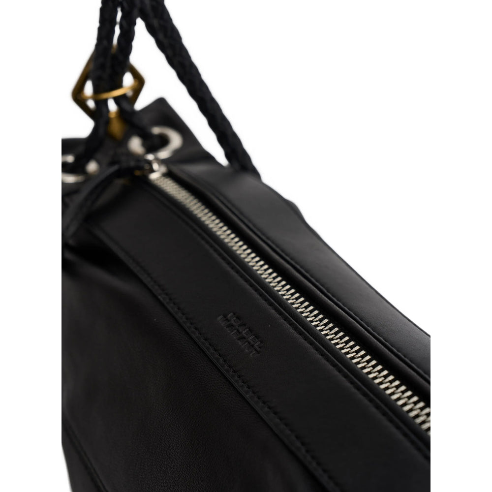 Leather Shoulder Bag Black