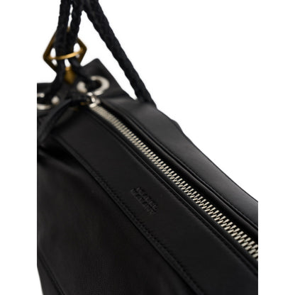 Leather Shoulder Bag Black