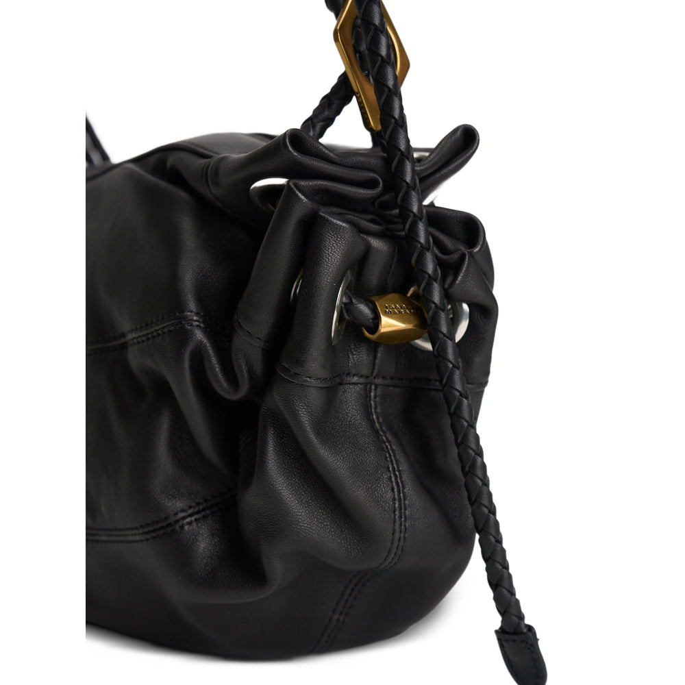 Leather Shoulder Bag Black