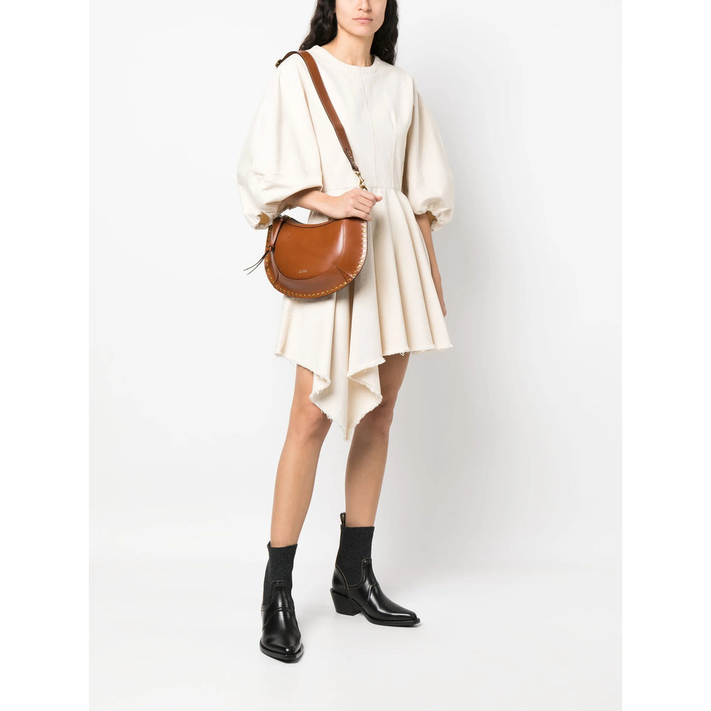 Shoulder Bag Chocolate Brown Calf Leather