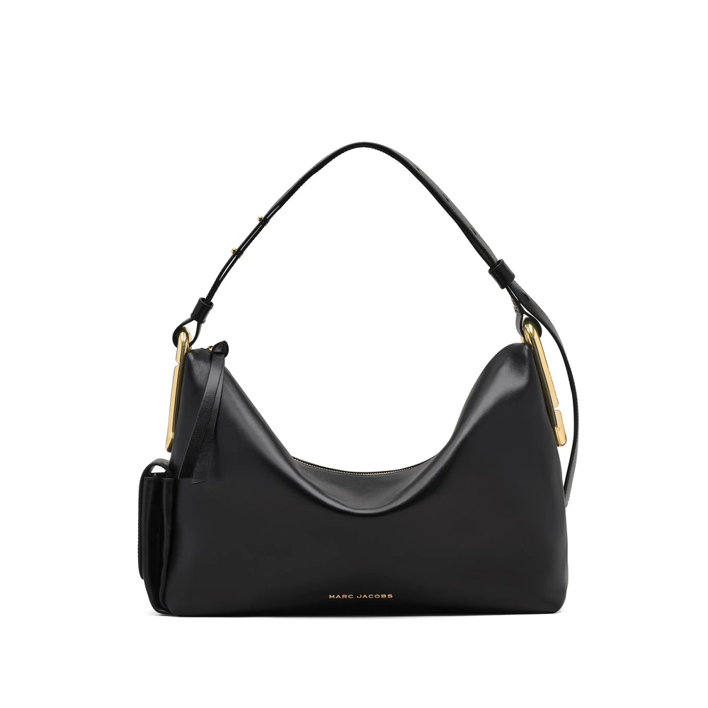 Shoulder Bag Black Calf Leather