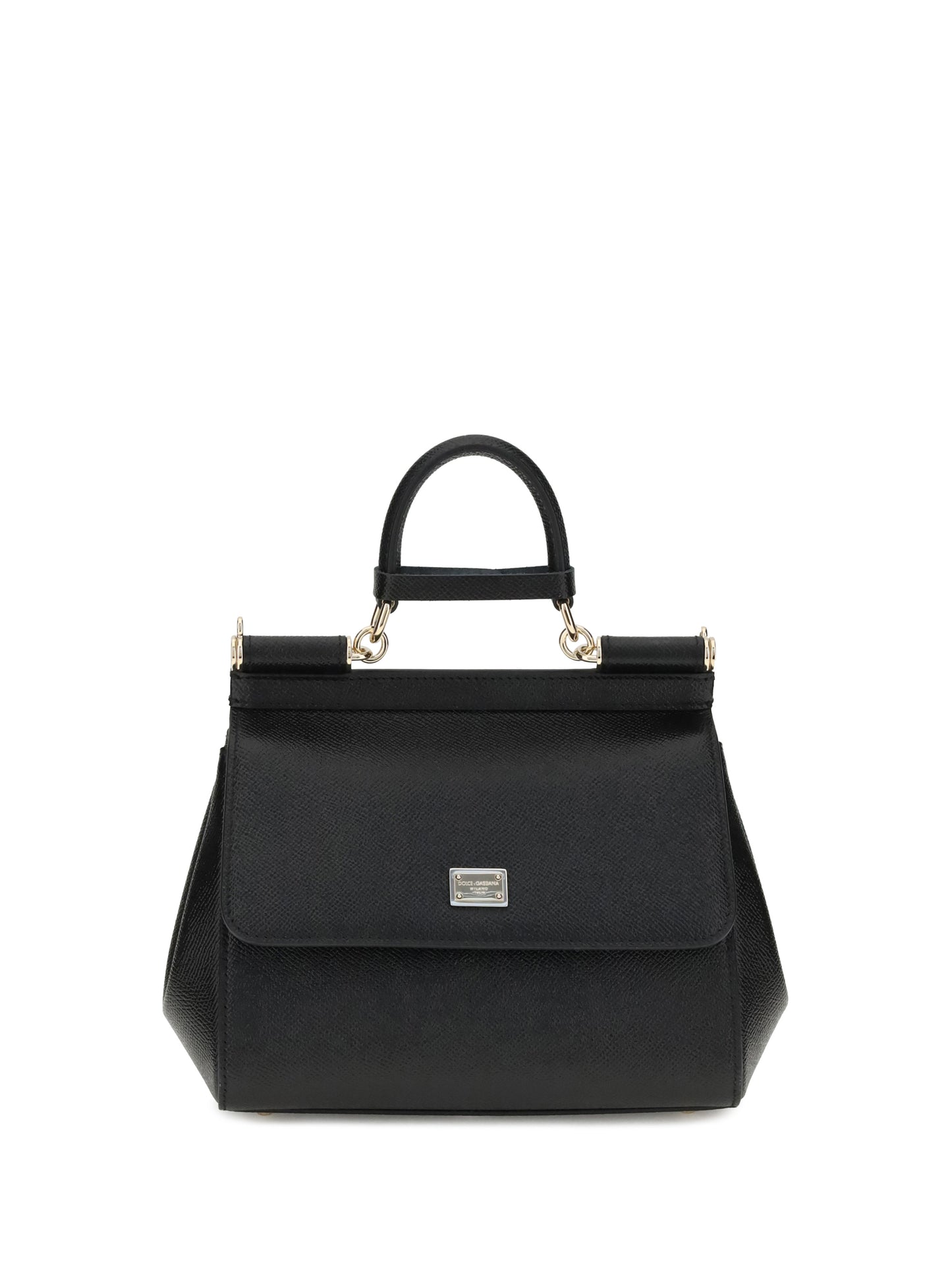 Leather Handbag Black Calfskin