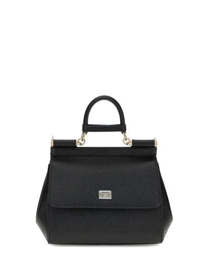 Leather Handbag Black Calfskin