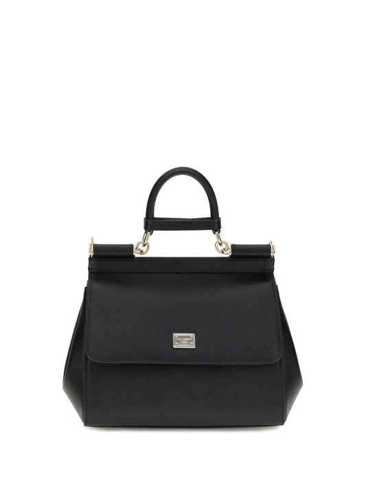 Leather Handbag Black Calfskin