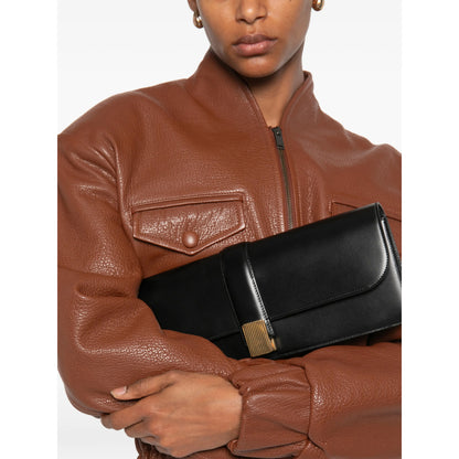 Clutch Bag Calf Leather Black