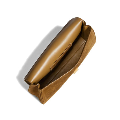 Clutch Bag Camel Brown Calfskin