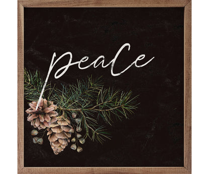 Kendrick Home Pinecone Peace Branch Black