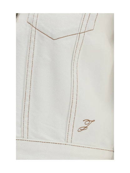 Denim Jacket Ovalo Off-White/Tabac