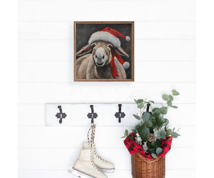 Kendrick Home Santa Donkey With Hat
