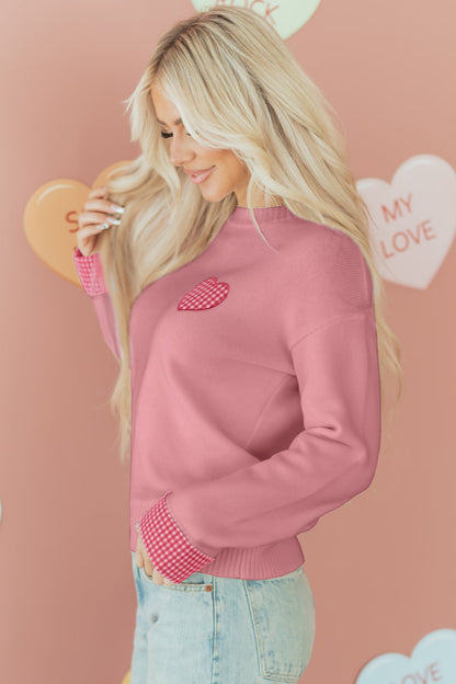 Threaded Pear Goldie Cuffed Drop Shoulder Sweater