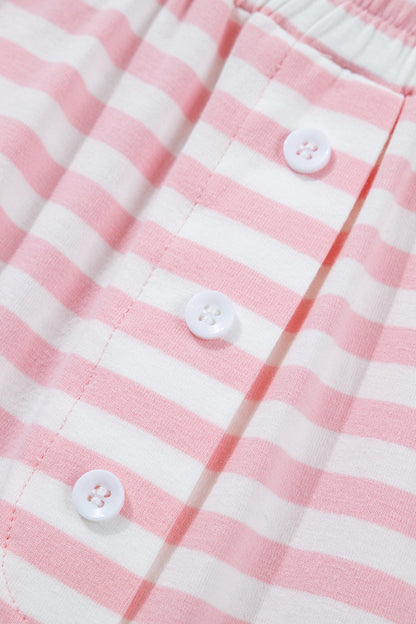 Threaded Pear Amber Stripe Drop Shoulder Set