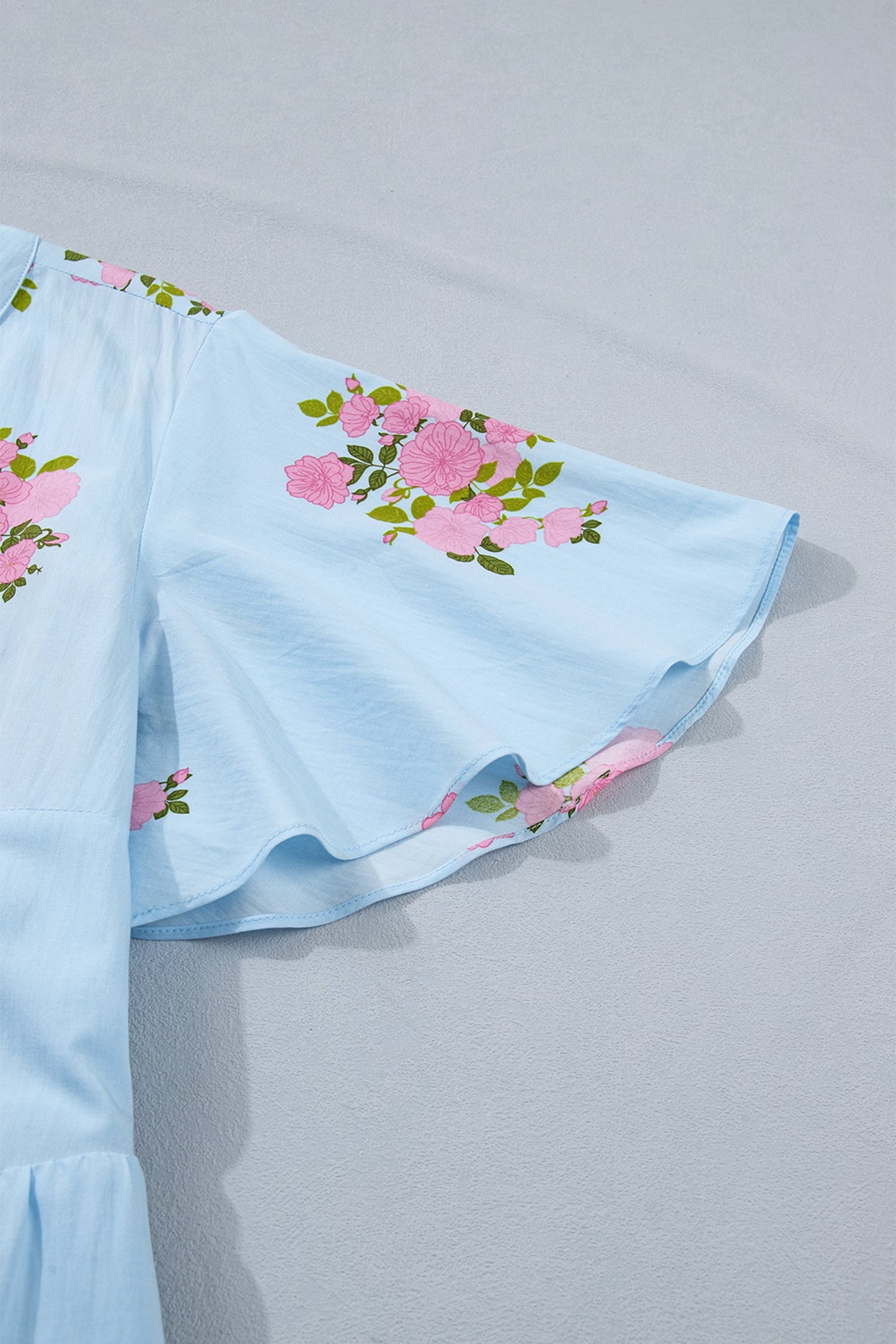 Threaded Pear Lucy Print Scalloped Trim Plus Dress