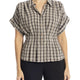 TAUPE/BLACK/SKY BLUE PLAID-011
