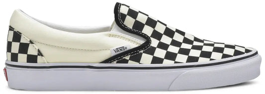 [vn000eyebww] Mens Vans Ua Classic Slip-on Checkerboard - Black/off White