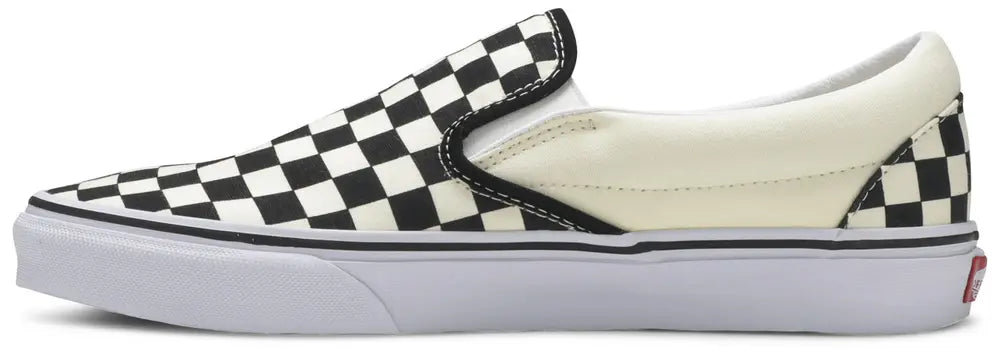 [vn000eyebww] Mens Vans Ua Classic Slip-on Checkerboard - Black/off White