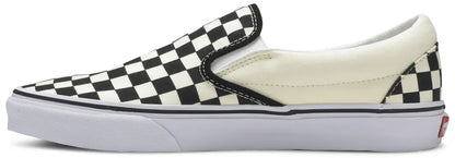 [vn000eyebww] Mens Vans Ua Classic Slip-on Checkerboard - Black/off White