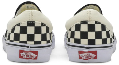 [vn000eyebww] Mens Vans Ua Classic Slip-on Checkerboard - Black/off White