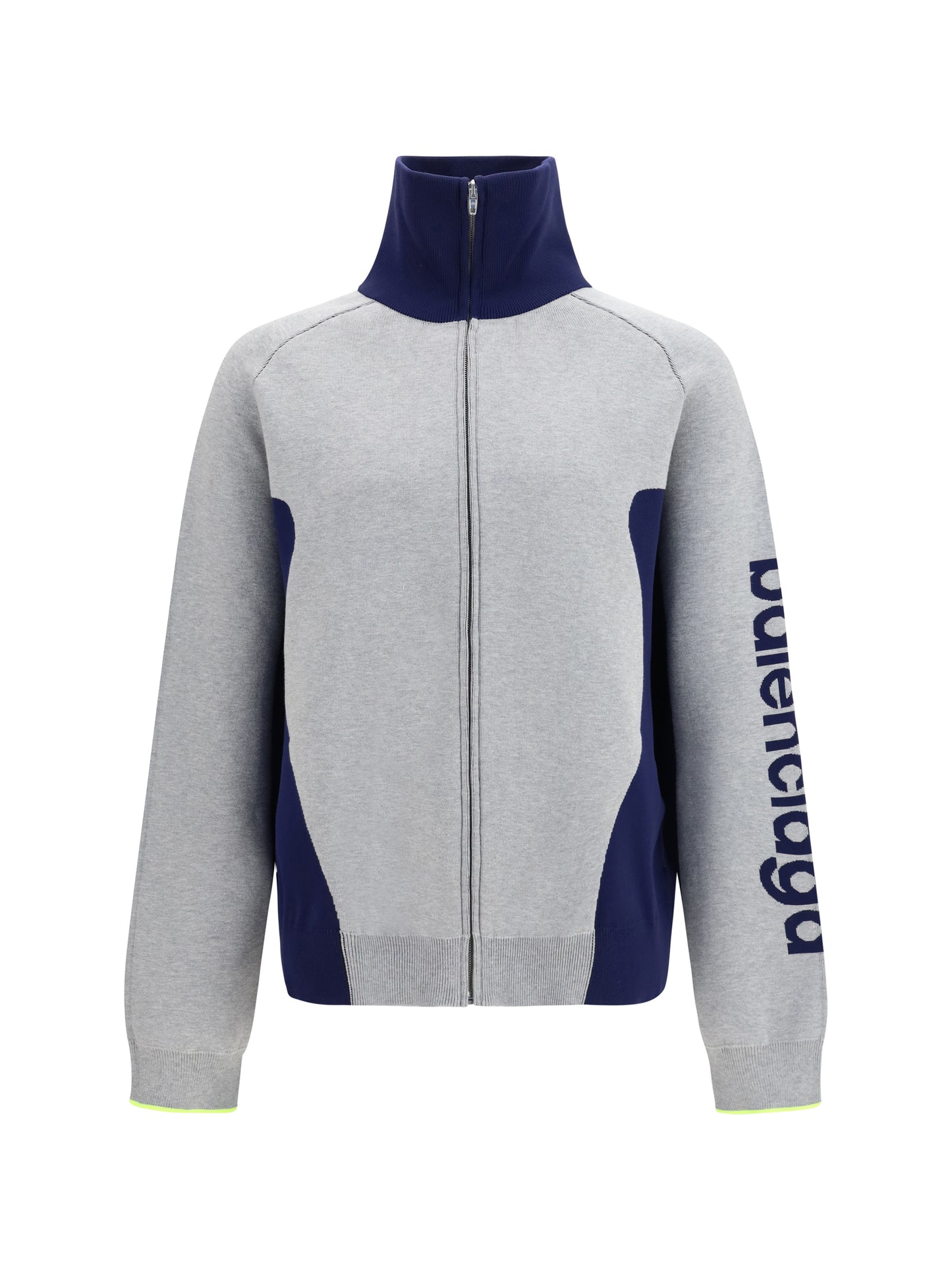 Zip Knit Sweater Bodys Grey/Navy