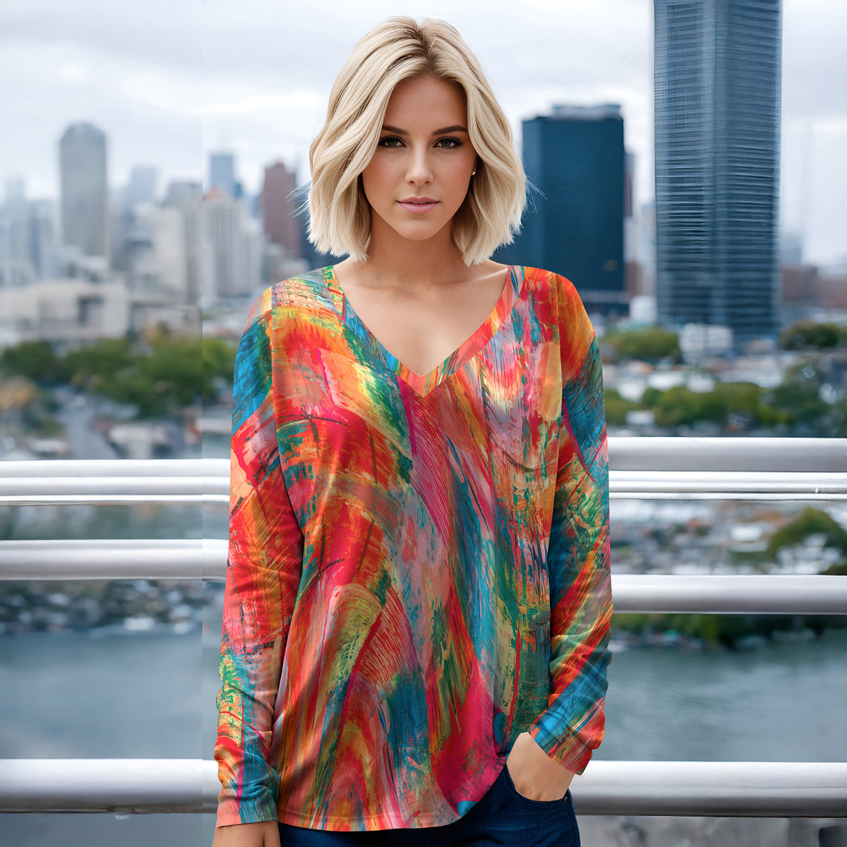 Coral Teal Multi-
