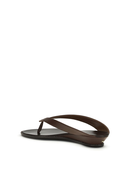 Leather Sandals Chocolate Brown