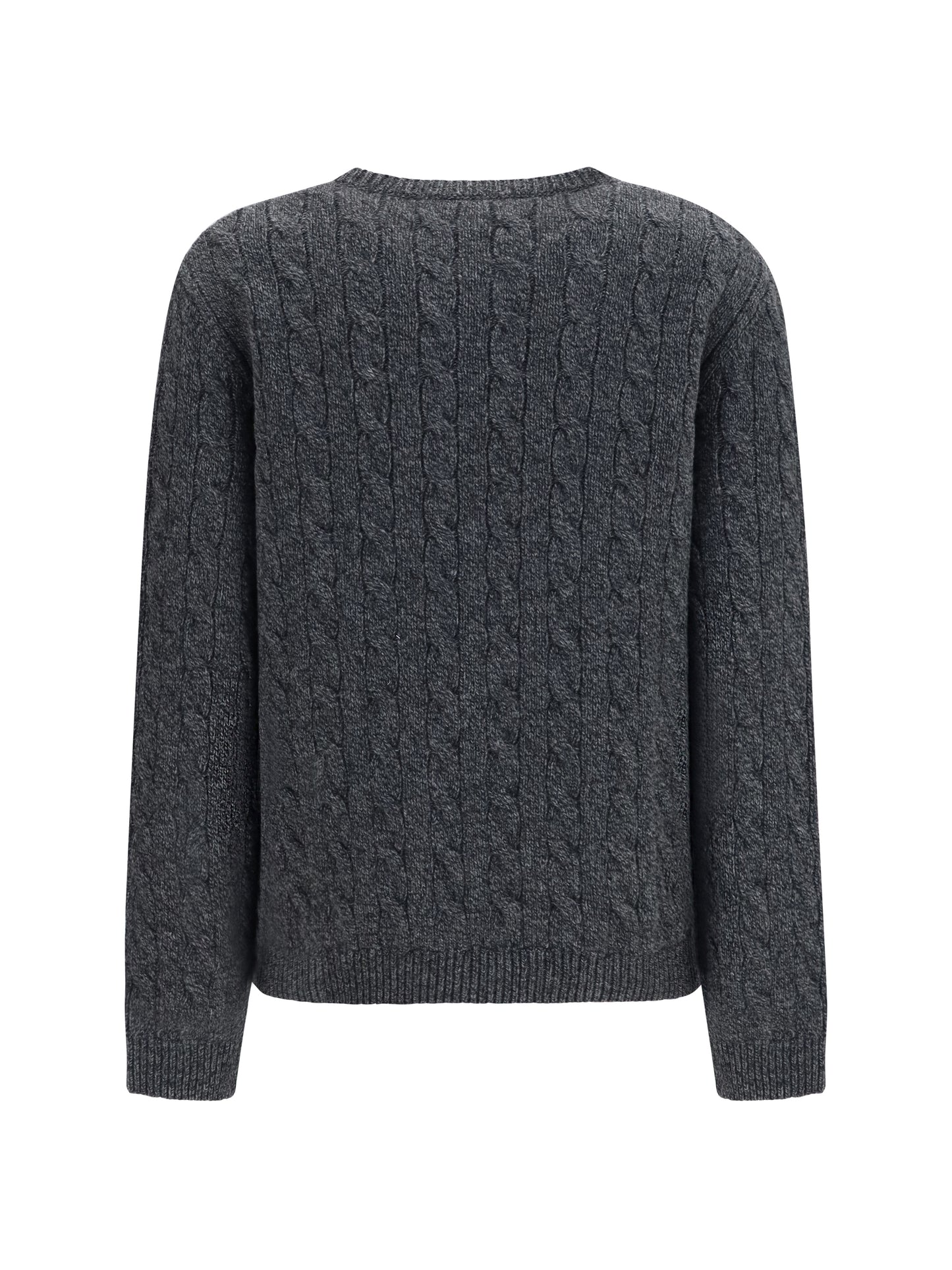 Sweater Virgin Wool Anthracite Melange