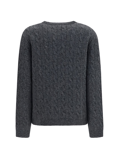 Sweater Virgin Wool Anthracite Melange