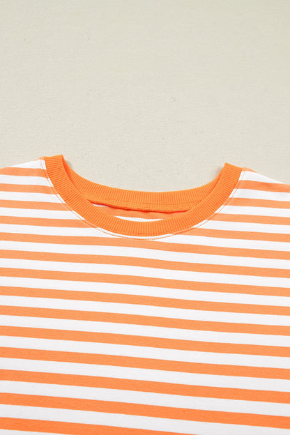 Threaded Pear Dulce Seam Patchwork Pullover Top